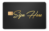 Signature Card Card